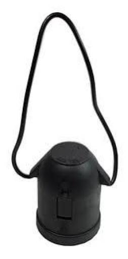 PERCAN PORTALAMPARA PORTATIL PLAST C/CHICOTE NEGRO