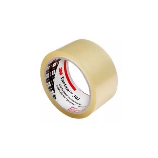 3M CINTA DE EMPAQUE TARTAN 301 48MM X 50 MTS. TRANSPARENTE