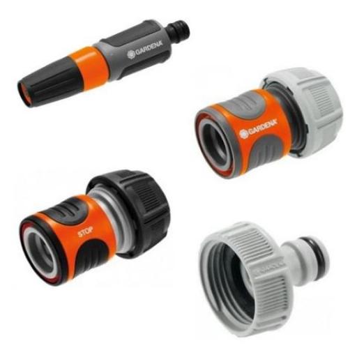 GARDENA KIT LANZA Y ACOPLES 3/4