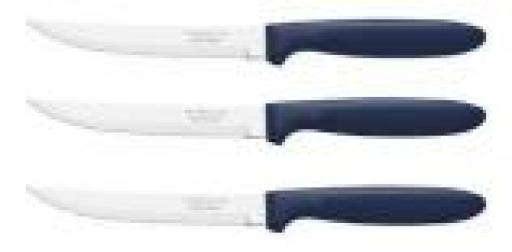 TRAMONTINA CUCHILLO MANGO AZUL PLASTICO