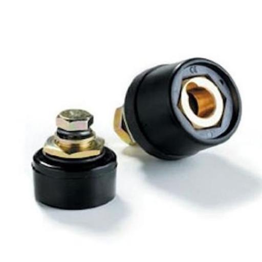 ACOPLE 1/4 VUELTA PANEL HEMBRA 10-16/25 PARA PINZA CABLE +/-