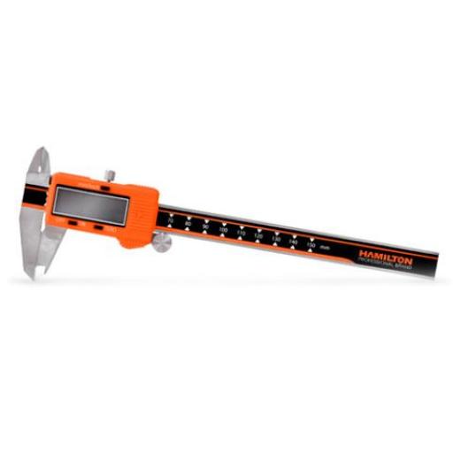 HAMILTON CALIBRE AC. INOXIDABLE PLASTICO 150 MM.