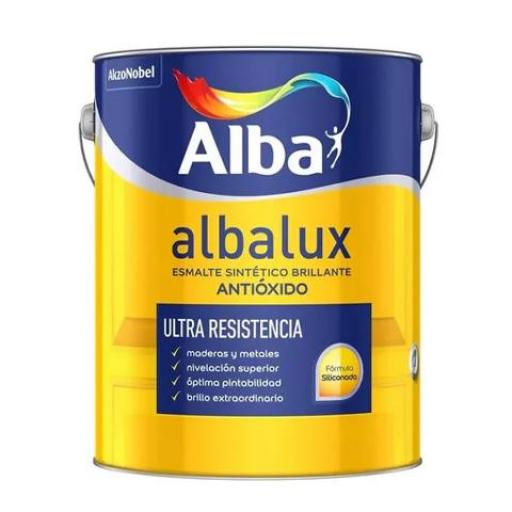 ALBA LUX ESMALTE SINTETICO 0.5LTS. NEGRO BRILLANTE ANTIOXIDO