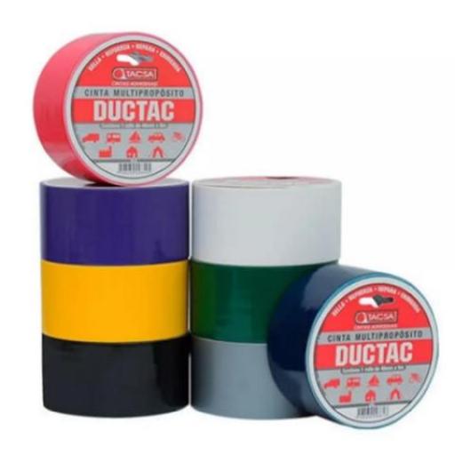 TACSA CINTA DUCTAC NEGRA MULTIPROPOSITO 48MM X 9MTS.